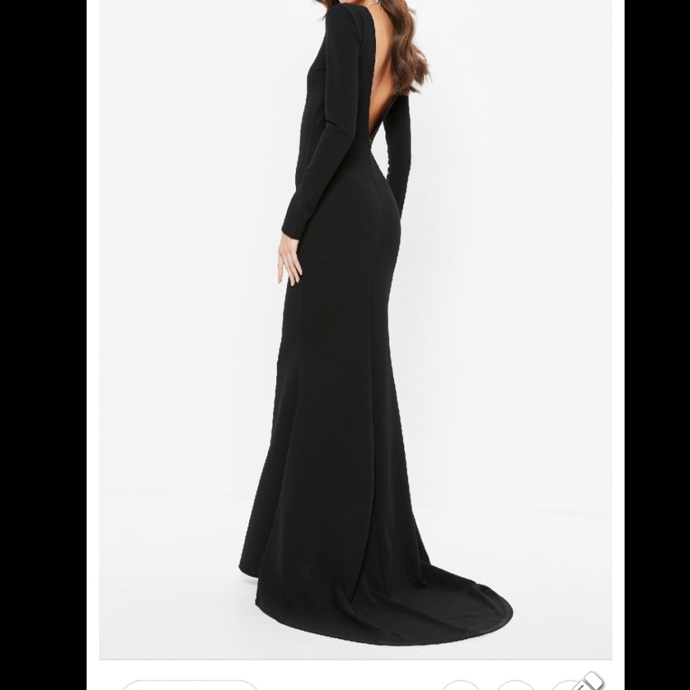 formal dress with train